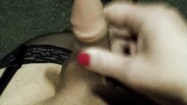 Sissy Karoline has some Public Outdoor Fun and Cums - 14 image