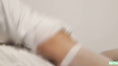 Diaper Sissy Fucks a Pillow And Jerks off In Her Tutu dress - 6 image