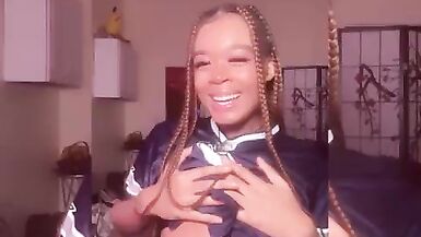SEXY COWBOYS FAN STROKES HER BIG DICK - 2 image