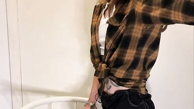 Trans Girl Dirty Talks and Fucks a Poor Little Submissive Pumpkin Till She Cums - 12 image