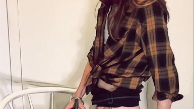 Trans Girl Dirty Talks and Fucks a Poor Little Submissive Pumpkin Till She Cums - 3 image