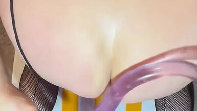 Stuffing my 20 inch dildo at my ass - 1 image