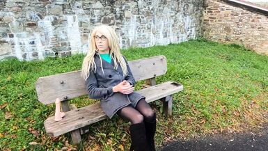 Trans Dildo Fuck at Church - 1 image