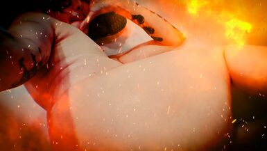 Butt Girl Takes A Bath - 1 image