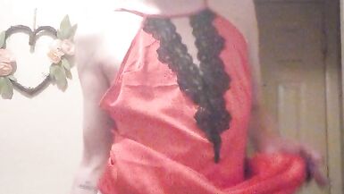 diaper paradice millie in red satin and bloomers part 1 - 14 image