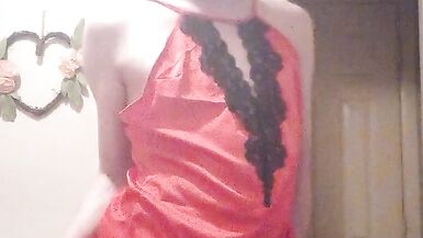 diaper paradice millie in red satin and bloomers part 1