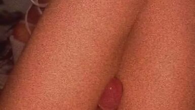 Femboy Cumming Handsfree Self Thighjob - 1 image