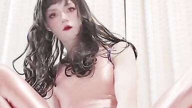 japanese cumshot riding BBC dildo - 2 image