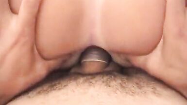 Tranny sucks on a hard dick and guy plays with her tits - 11 image