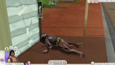 sims 4 futa naked in public & fun in the desert - 2 image