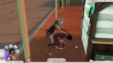 sims 4 futa naked in public & fun in the desert - 4 image
