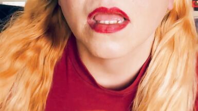 TS Cammy strokes her cock and bounces up and down on your cock as her big natural titties bounce - 5 image