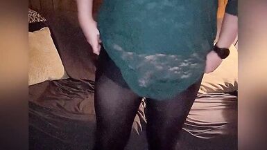 Lauren's Quickie in Lace Dress and Black Pantyhose - 11 image