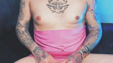 Trans Princess Plays with Her Dick and Ass and Cum a Lot - 6 image