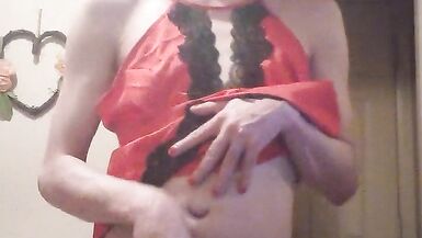 diaper paradice 2 red satin and satin bloomers - 11 image