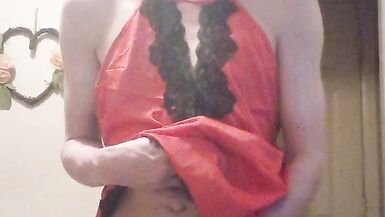 diaper paradice 2 red satin and satin bloomers - 13 image