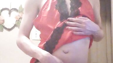 diaper paradice 2 red satin and satin bloomers - 14 image