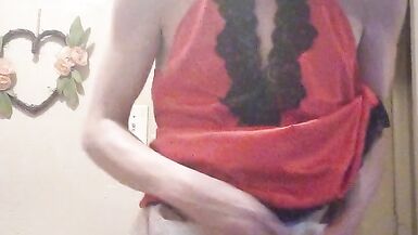 diaper paradice 2 red satin and satin bloomers