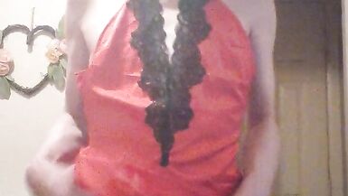 diaper paradice 2 red satin and satin bloomers - 9 image