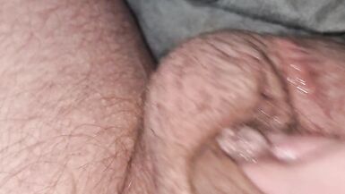 Small Tiny Dick Precum and fingering - 5 image