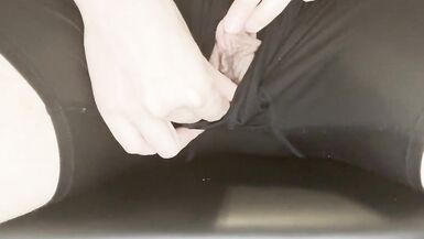 Nerdy FTM Huge Clit Stroking, Jerking and Teasing - 2 image