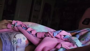 Soaking my diaper with morning pee - 1 image