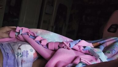 Soaking my diaper with morning pee - 13 image