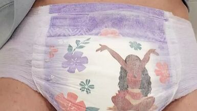 Overfilled bulging diaper squish - 1 image