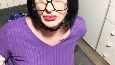Huge tits and pumped lips for sissy bimbo Andreina - 11 image