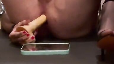 Playing with my dildo - 14 image