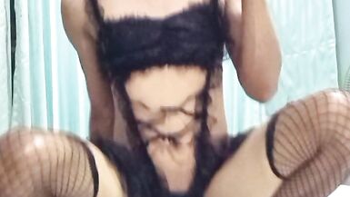 Inexperienceder Playing with a Big Dildo - 8 image