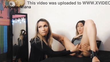 My well-endowed trans friend prepares my pussy and ass holes with fingering, masturbation and licking, to give me a good anal jolt - 7 image