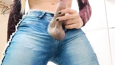 Combination of Pee Who's Hot Your Pretty Wife with a Hot Male Cock - 5 image