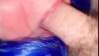 Sissybritneylane cd gagging on many guys cocks crossdresser - 9 image