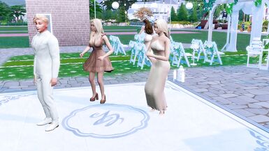 INEXPERIENCED WIFE CHEATS ON HER HUSBAND CUCKOLD WITH FUTANARI MISTRESS D HUSBAND SPIES ON DEEP THROAT AND ANAL SEX (SIMS 4 ANIME HENTAI SFM) - 4 image