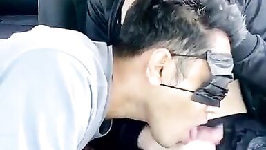 Ladyboy cums hard in his mouth (Short) - 10 image