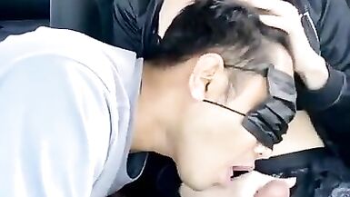 Ladyboy cums hard in his mouth (Short) - 3 image