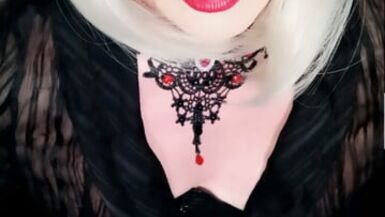 Puffy nipples trans girl playing - 1 image