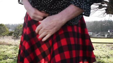 shemale sissy sounding lingerie outdoors 1 - 12 image