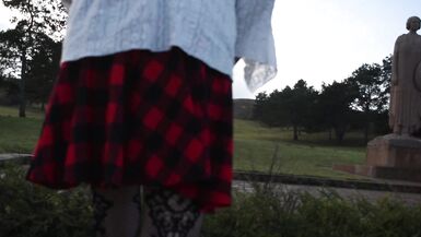 shemale sissy sounding lingerie outdoors 5 - 12 image