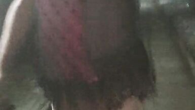 Sexy body lingerie in public - 2 image