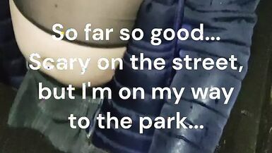 Sissy jayci goes out in chastity again