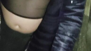 Sissy jayci goes out in chastity again - 2 image