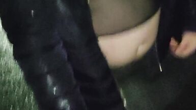 Sissy jayci goes out in chastity again - 3 image