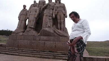 shemale sissy sounding lingerie outdoors 6 - 7 image