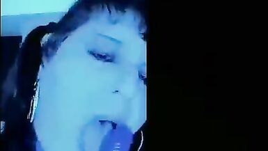 Deep throat a dildo like a pro trans women - 8 image