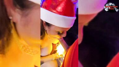 Smoking Christmas blowjob - 3 image