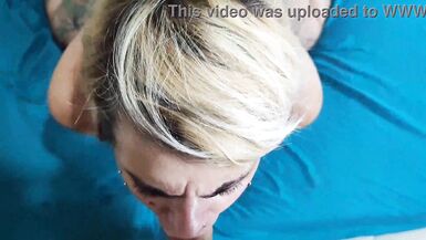 the blonde Russah taking two dicks in her ass without a condom - 8 image