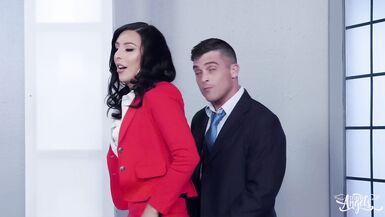 TRANS ANGELS - Naughty Brunette Chanel Santini Cannot Resist Lance Hart's Big Stiff Cock - 2 image