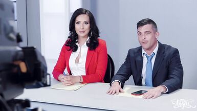 TRANS ANGELS - Naughty Brunette Chanel Santini Cannot Resist Lance Hart's Big Stiff Cock